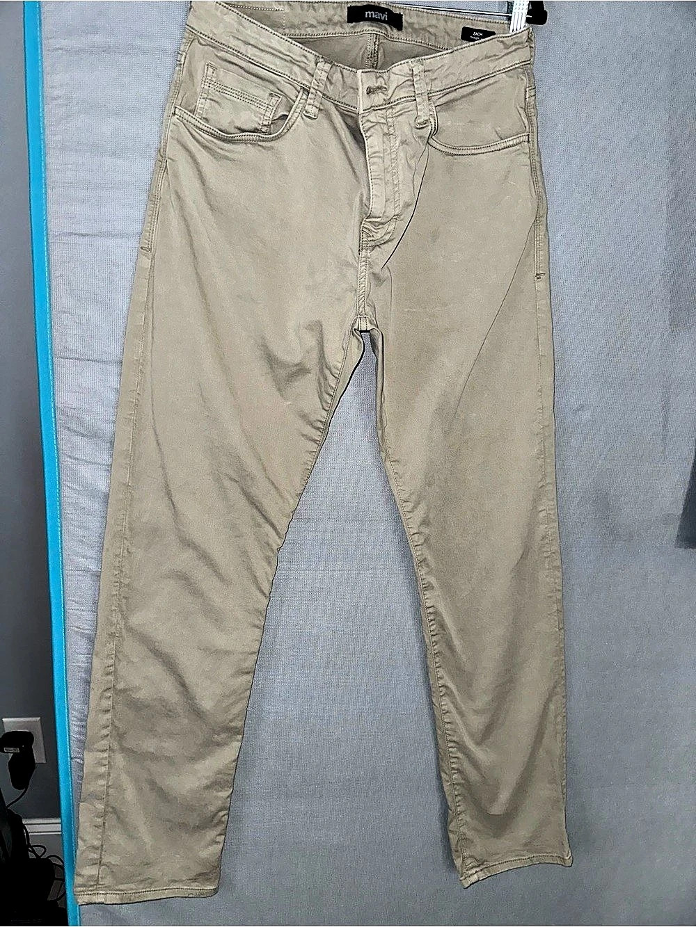 mavi Zach Straight Leg Pants Men's Chinos khaki Waist 34x32